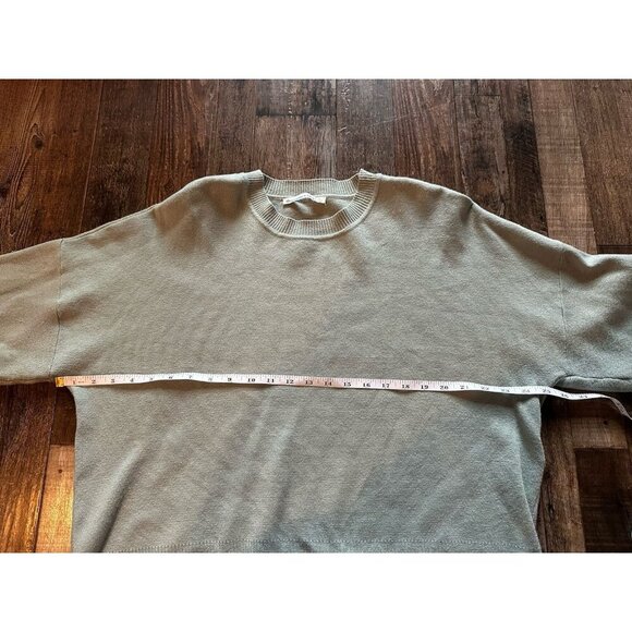 Abercrombie Crew Neck Sweater in Green Size Large Stretch - Picture 3 of 6